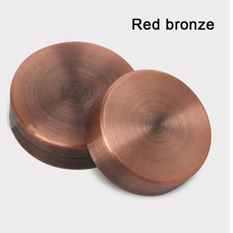 4Pcs Antique Pure copper Decorative Nail mirror Fixing Screws Plastic Washers Flat Advertisement nail Fittings Brass Screw Cover