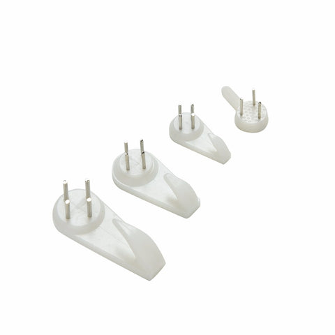 20pcs White Painting Photo Frame Hook Plastic Invisible Wall Hooks Mount Photo Picture Nail Hook Hanger Mirror Hanging Hangers