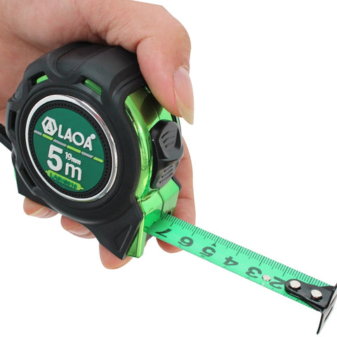 LAOA Mn Steel Tape Measure 3/5/7.5/10m Portable Roulette Double-sided Steel Tape Waterproof Distance Measuring Wood Working Tool