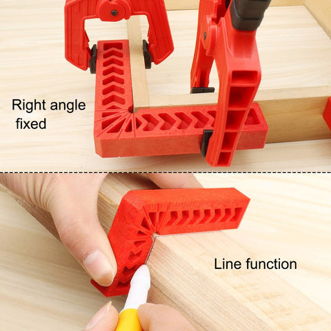 90 Degree Positioning Squares Plastic Clamping Square Right Angle Clamp Woodworking Carpenter Tool CLH@8