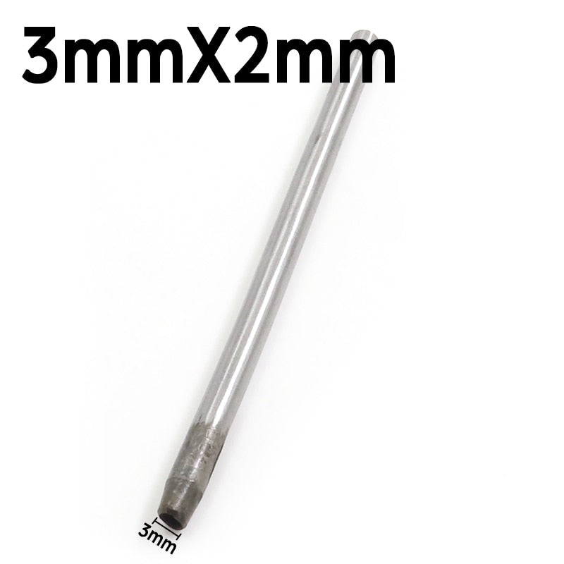2mm*3/4/5/6/7/8/9/10/11/12mm DIY Drilling Bit Leather Craft Puncher Flat Hole Punch Maker Cutter Chisel Tool Set