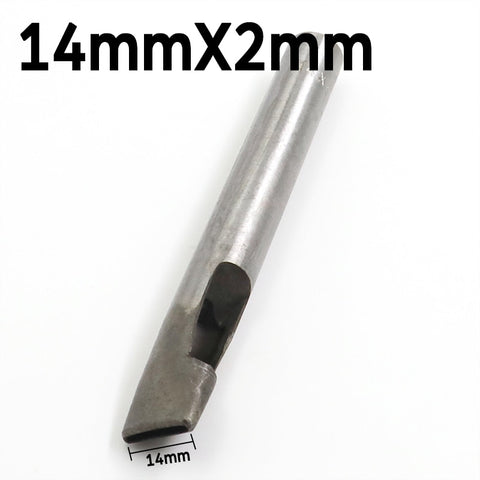 2mm*3/4/5/6/7/8/9/10/11/12mm DIY Drilling Bit Leather Craft Puncher Flat Hole Punch Maker Cutter Chisel Tool Set