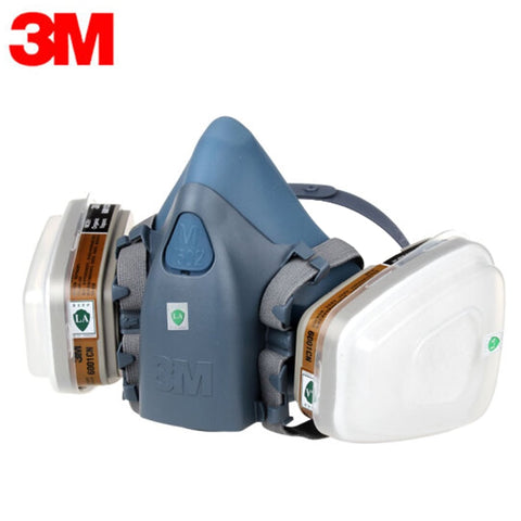 18 in 1 3M 7502 Half Face Safety Respirator Gas Mask With 3M 1621 Goggles Painting Spraying Industry Anti Dust Mask