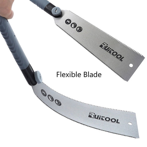 Japanese Pull Saw Double Sided Ryoba Saw 250mm SK5 3-Edge Teeth 0.6mm Flexible Blade for Wood Cutting