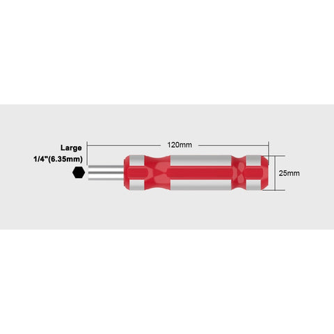 Magnetic Screwdriver Handle Ratchet Wrench Screw Socket Driver 1/4" or 4MM Hex Shank S2 Hand Tools Set