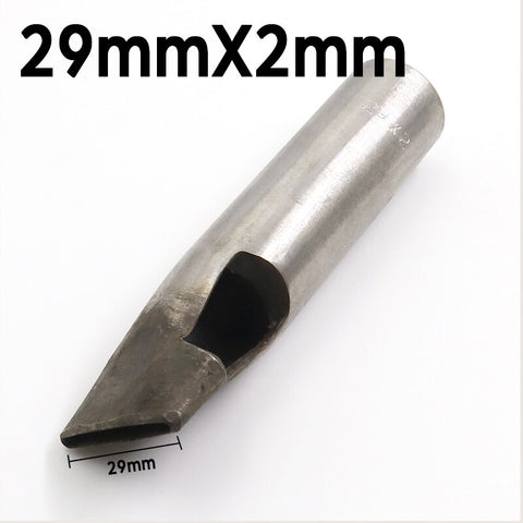 2mm*3/4/5/6/7/8/9/10/11/12mm DIY Drilling Bit Leather Craft Puncher Flat Hole Punch Maker Cutter Chisel Tool Set