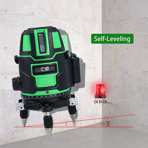 2/3/5 Cross Lines Laser Level Self-Leveling Horizontal And Vertical 360 Rotatable Indoor Outdoor Powerful Green Laser Beam Lines