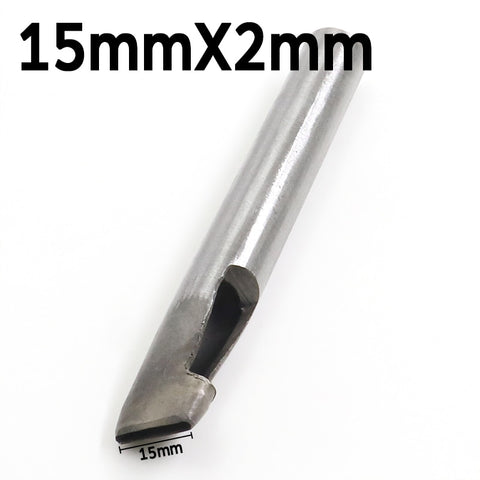 2mm*3/4/5/6/7/8/9/10/11/12mm DIY Drilling Bit Leather Craft Puncher Flat Hole Punch Maker Cutter Chisel Tool Set