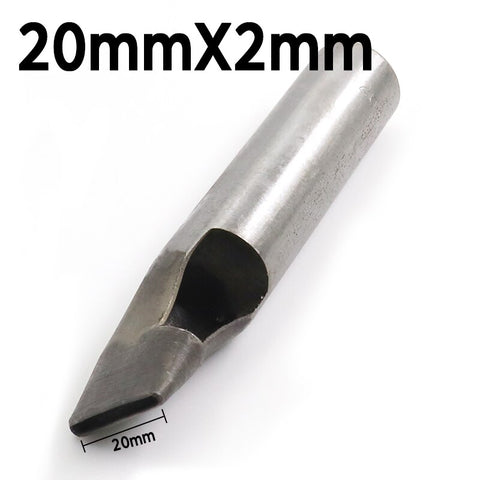 2mm*3/4/5/6/7/8/9/10/11/12mm DIY Drilling Bit Leather Craft Puncher Flat Hole Punch Maker Cutter Chisel Tool Set