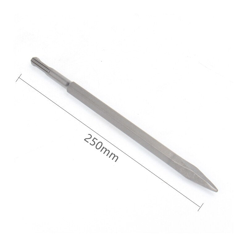 SDS PLUS Chisels Set 1PC 250mm  Electric Hammer Drill Bit Point Groove Gouge Flat Chisel Break Concrete Brick Wall Drilling