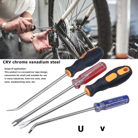 Car Door Interior Trim Clip Screwdriver Nail Puller Panel Upholstery Fastener Clip Remover Woodworking Lifting Tire Repair Tools