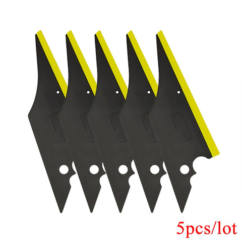 5pcs Rubber Squeegee Vinyl Tinting Tools Window Glass Cleaning Scraper Snow Shovel Water Wiper Car Wash Accessories 5A26Y