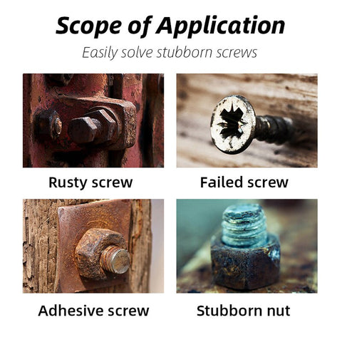 7PCS/Set Multi-purpose Heavy Duty Shock screw Driver Chisel Bits Tools Socket Kit Impact Screwdriver Set With Box