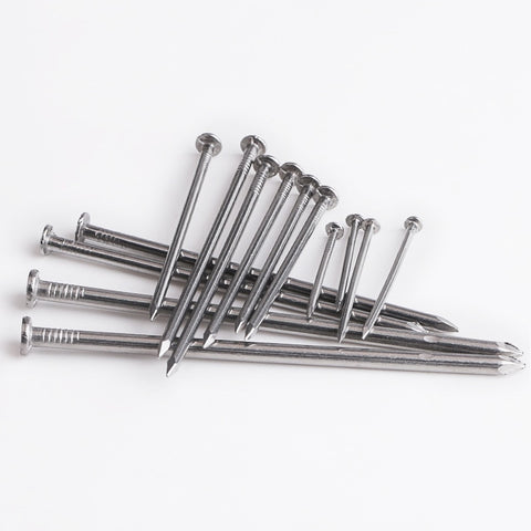 304 Stainless Steel Nail Cement Nail Steel Nail Carpenter Round Nail Cement Wall Nail Lengthened Small Nail Concrete Nail 10pcs