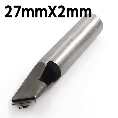 2mm*3/4/5/6/7/8/9/10/11/12mm DIY Drilling Bit Leather Craft Puncher Flat Hole Punch Maker Cutter Chisel Tool Set