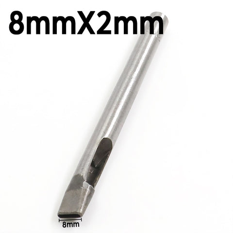 2mm*3/4/5/6/7/8/9/10/11/12mm DIY Drilling Bit Leather Craft Puncher Flat Hole Punch Maker Cutter Chisel Tool Set