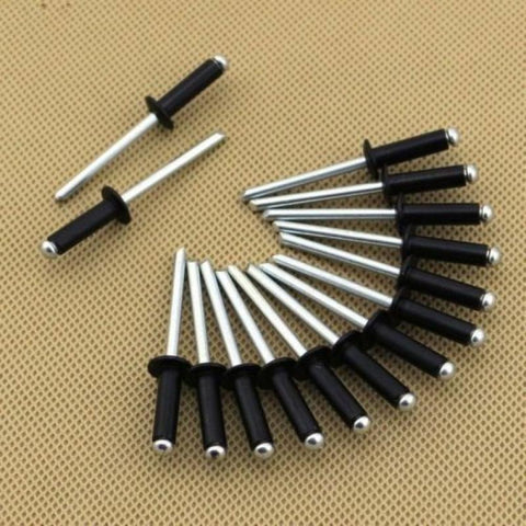 10/50/100 pcs Aluminium Blind Rivets Black Pop Rivets Mushroom Head Break Mandrel Blind Rivets Nail Pull Rivet Core Rivet M4 M5