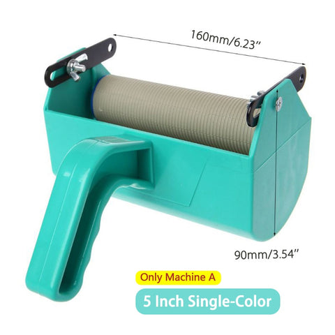 Roller And Patterned Paint Machine Wall Tools 5" Rubber Roller Brush Tool Set 3D Pattern Wallpaper Room Decor Painting Machine
