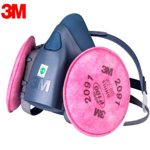 3M 7502 2091 P100 Industry Work Mask 7 In 1 Suit Paint Dust Mask Respirator Spray Dust Respirator Fliters