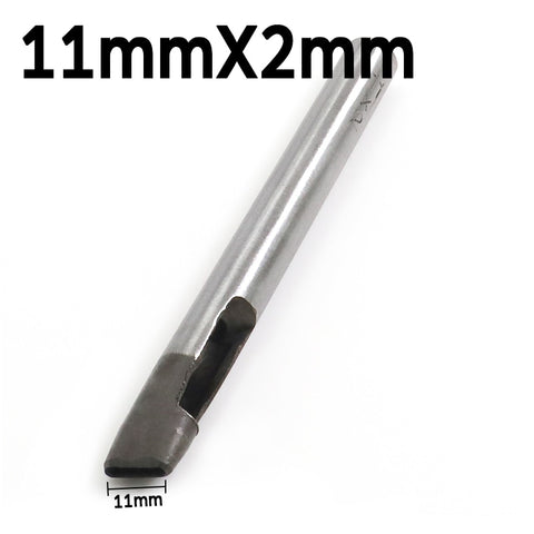 2mm*3/4/5/6/7/8/9/10/11/12mm DIY Drilling Bit Leather Craft Puncher Flat Hole Punch Maker Cutter Chisel Tool Set