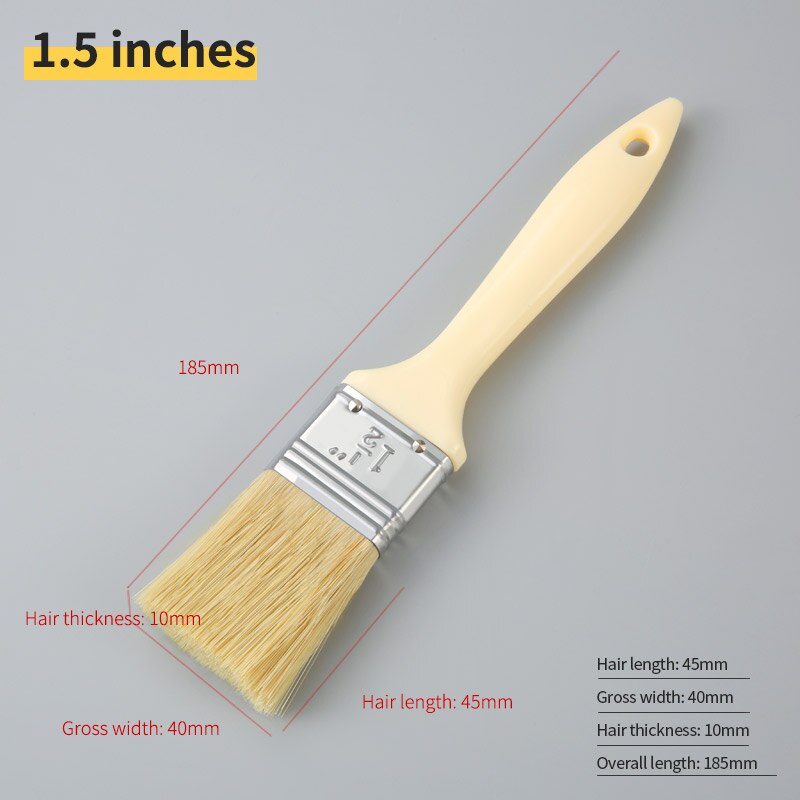 Multifunction Plastic Handle Bristle Paint Brushes for Wall and Furniture Paint Tool Painting Brushes Set Artist Paint Brushes