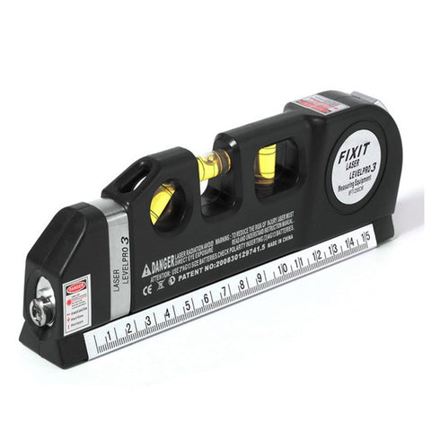Multi-function High Precise Laser Leveling Instrument Steel Ruler Straight Line Laser Level Aligner Vertical Measure Tape