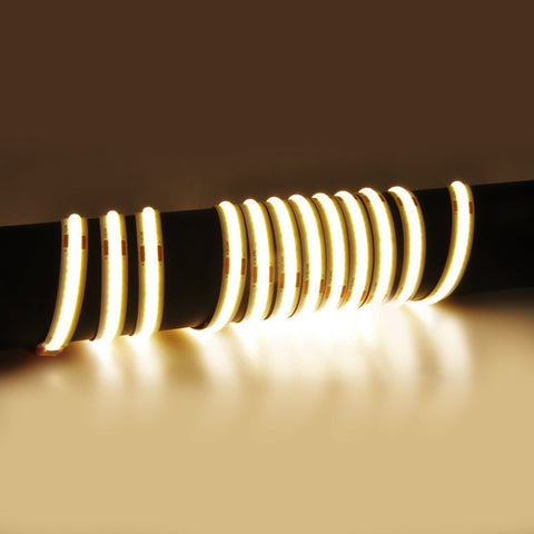 10 Meters CRI 90 DC24V 320 Chips/M Warm White Soft Tape COB LED Strip Lights