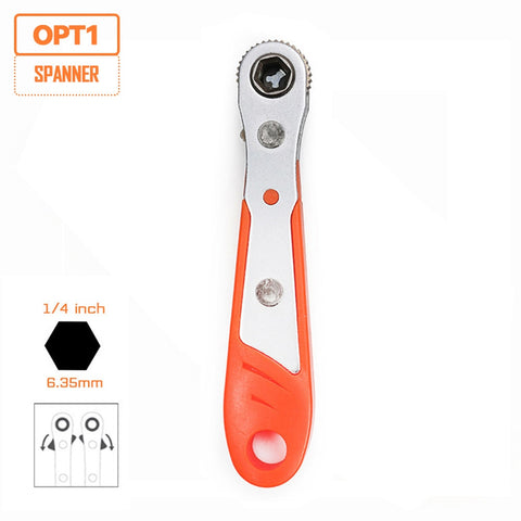 Hexagon Ratchet Screwdriver 1/4inch Mini Quick Release Socket Tools Household Handle Repair Wrench Screwdriver for Car Vehicle