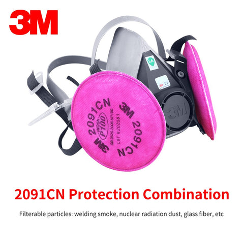 3/7/11in1 3M 6200 Dust Mask Filters 2091 2097 Painting Smoke Filteration 99.97% Welding Industry Safety Security Dust Proof Mask