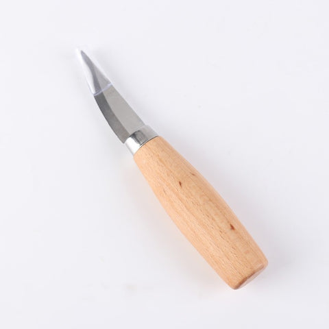 1pcs/2pcs New Stainless Steel Woodcarving Cutter Woodwork Sculptural DIY Wood Handle Spoon Carving Knife Woodcut Tools Kit