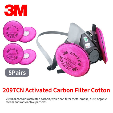 3/7/11in1 3M 6200 Dust Mask Filters 2091 2097 Painting Smoke Filteration 99.97% Welding Industry Safety Security Dust Proof Mask