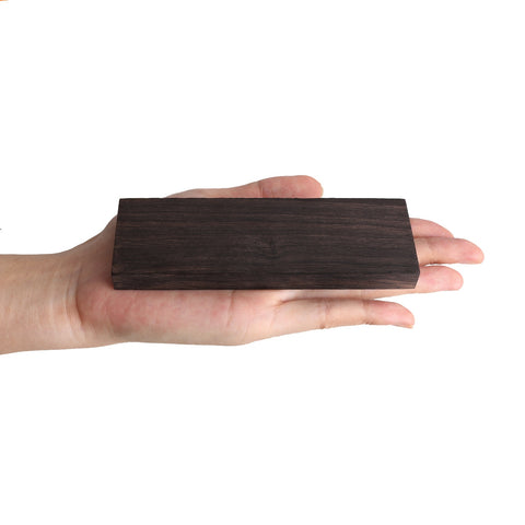 2pcs Blackwood Block Ebony Lumber Crafts for Guitar Wood Material DIY Handle Guitar Inlay Decor Open Grain Texture Ebony Lumber