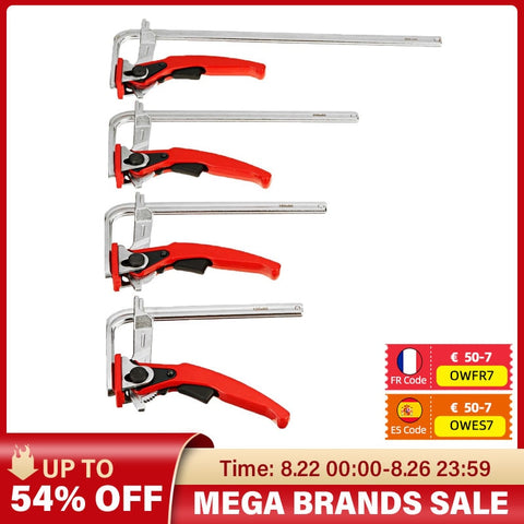 Quick Guide Rail Clamp Carpenter F Clamp Quick Clamping for MFT and Guide Rail System Hand Tool Woodworking 120/160/200/300*60mm