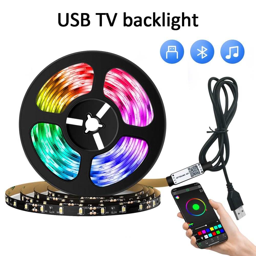 ColorRGB,5V USB powered  Led Strip light