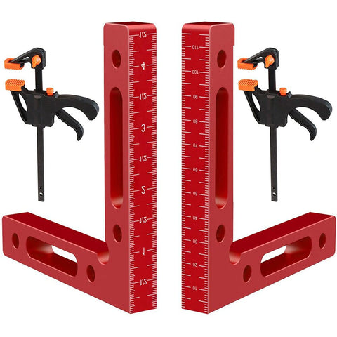 90 Degree Positioning Squares Aluminium Alloy Right Angle Clamps Woodworking Carpenter Tool
