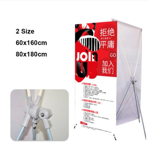 60x160cm  X Banner Stand Display 80x180cm Indoor Portable  Pop Up Advertisement Trade show display