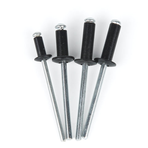 50/30pcs M2.4 M2.8 M3 M3.2 M4 M5 Black Aluminium Pop Blind Rivet Round Head Open End Exhaust Rivets Pull Rivets Decoration Nails