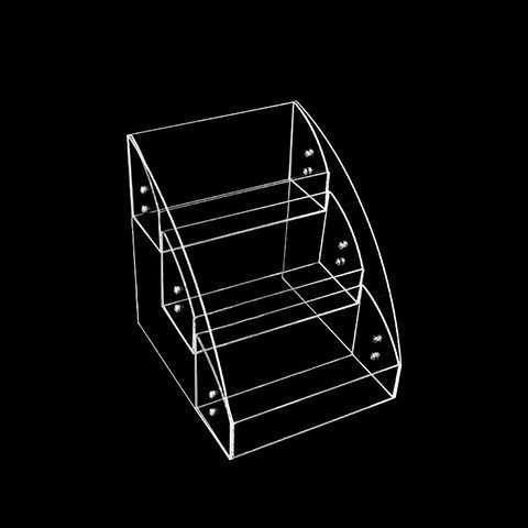 Acrylic Book Display Stand For A5 Ledger Display Rack Ladder Supermarket Stationery Store Book Notebook Display Magazine Holder