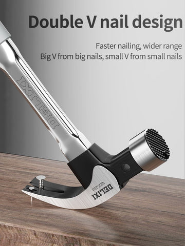 Multifunction Non-slip Shockproof Steel Hammer Hand Tool Magnetic Claw Hammer for Woodworking Automatic Nail Suction Hammer