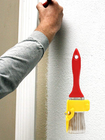 1pcs Latex Paint Trimming Color Separator Interior Wall Roof Painting Brush Edger Angle Closing Edge Imitation Wool Roller Brush