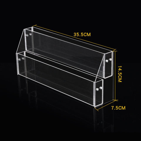 2-6 Tier Acrylic Book Display Stand Desk Bookshelf Surface Storage Rack Newspaper Holder Magazine Rack Finishing Display Shelf