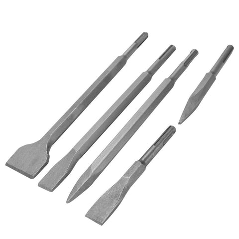 17pcs electric hammer drill point chisel flat chisel aluminum box set SDS impact drill wall hole drilling woodworking tools
