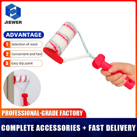 4 Inch Multifunctional Paint Roller Brush Corner Drum Brush Wall Brushes Tackle Roll Decorative Painting Brush Tool