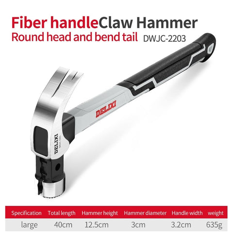 Multifunction Non-slip Shockproof Steel Hammer Hand Tool Magnetic Claw Hammer for Woodworking Automatic Nail Suction Hammer