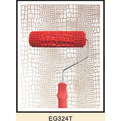 Decorative Paint Roller Pattern Embossed Texture Painting Tools for Wall Rubber Airless Pintura Machine Household Brush EG321T
