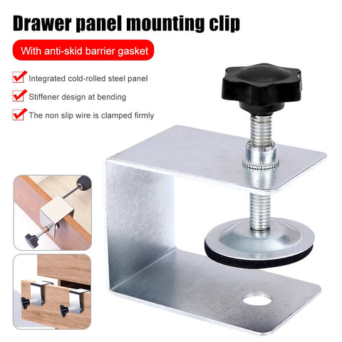 Drawer Front Installation Clamps Drawer Panel Clips Tools Woodworking Jig Cabinet Tool Furniture Carpenter Stainless Steel