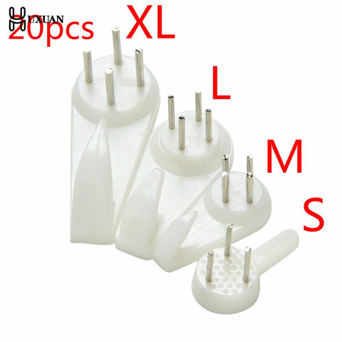 20pcs White Painting Photo Frame Hook Plastic Invisible Wall Hooks Mount Photo Picture Nail Hook Hanger Mirror Hanging Hangers