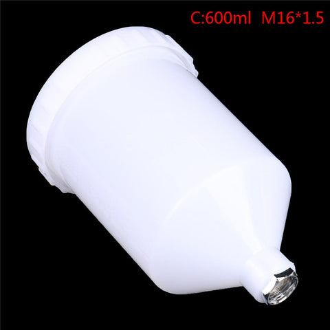 600ml Plastic Spray Paint Pot Sprayer Cup Air Gravity Feed Fastmover Thread Connector For Spray Gun Tools