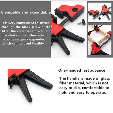 4 Inch Heavy Duty F Clamp Clip Work Bar Clamps Carpenter Ratchet Release Woodworking Reverse Clamping Quick Grip F Clamps