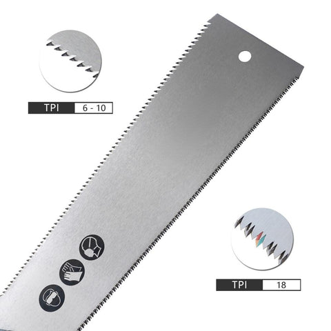 1PC Ryoba Japanese Saw 3-Edge Tooth Pull Saws Flexible Flush Cut Hand Saw for Tenon Wood Fine Cutting Woodworking